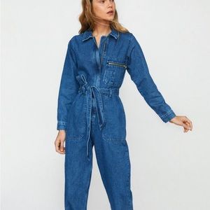 Denim Jumpsuit (wideleg) with belt